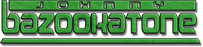 Johnny Bazookatone logo for Sega Saturn